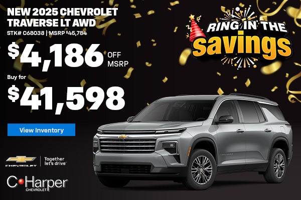 New 2025 Chevrolet Traverse LT AWD in Belle Vernon, PA
