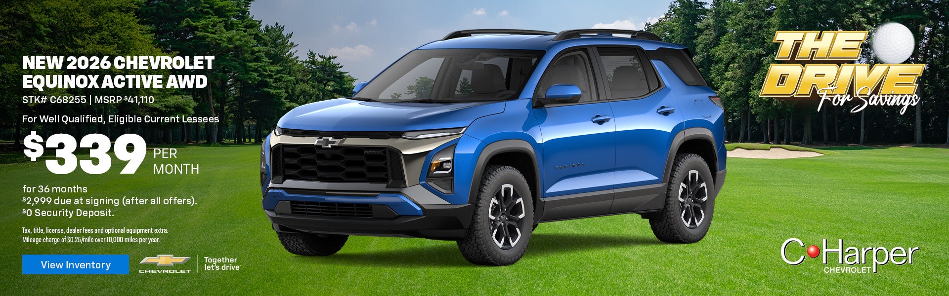 Lease a new 2026 Chevy Equinox ACTIV 