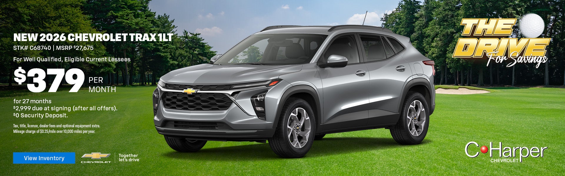 Lease a new 2026 Chevy Trax 1LT