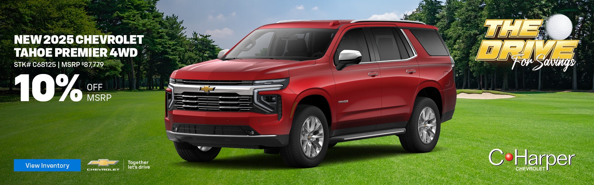 Save on a new 2025 Chevy Tahoe Premier