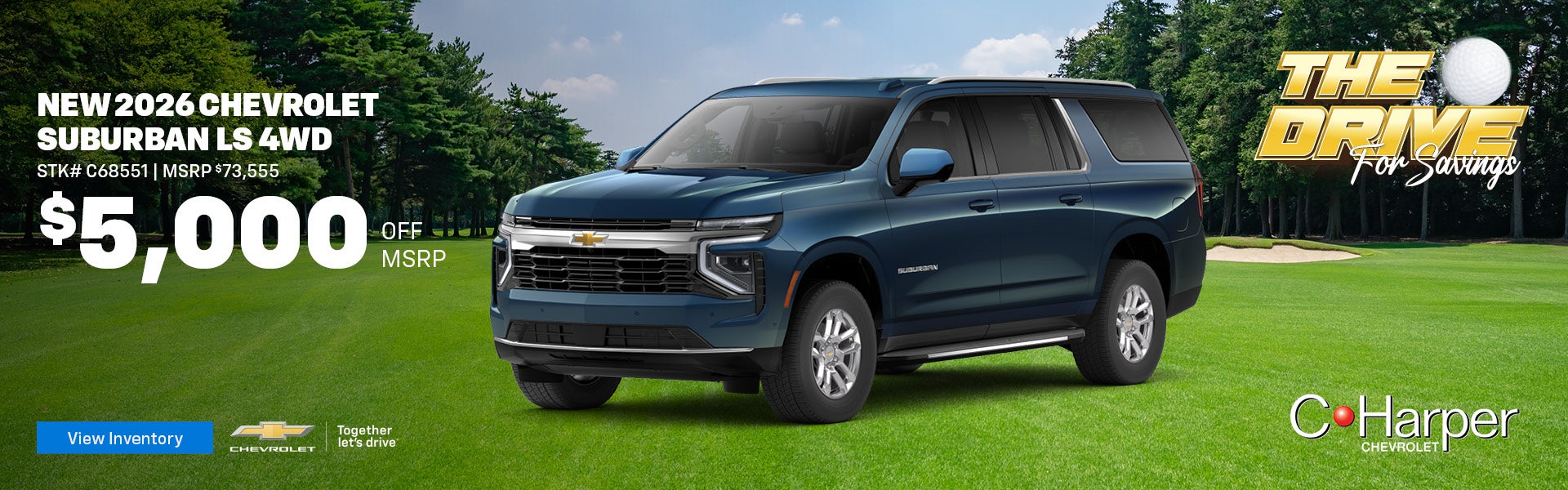 Save on a new 2026 Chevy Suburban LS