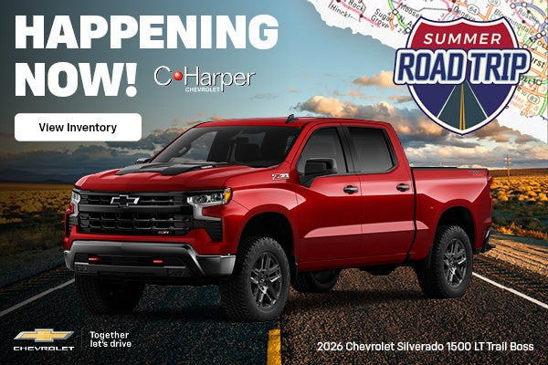 Save during C. Harper Chevy's Summer Road Trip Event