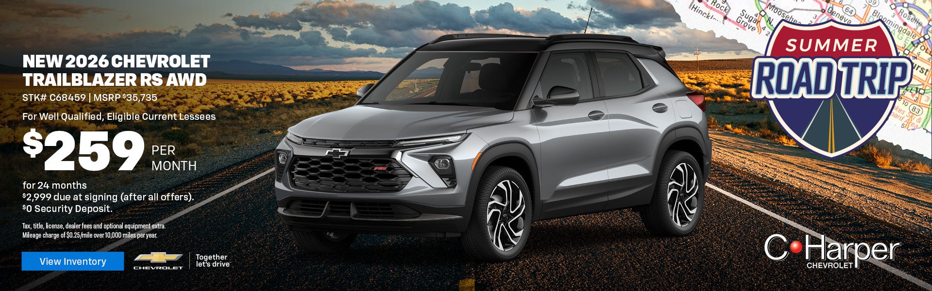 Lease a New 2026 Chevy Trailblazer RS AWD