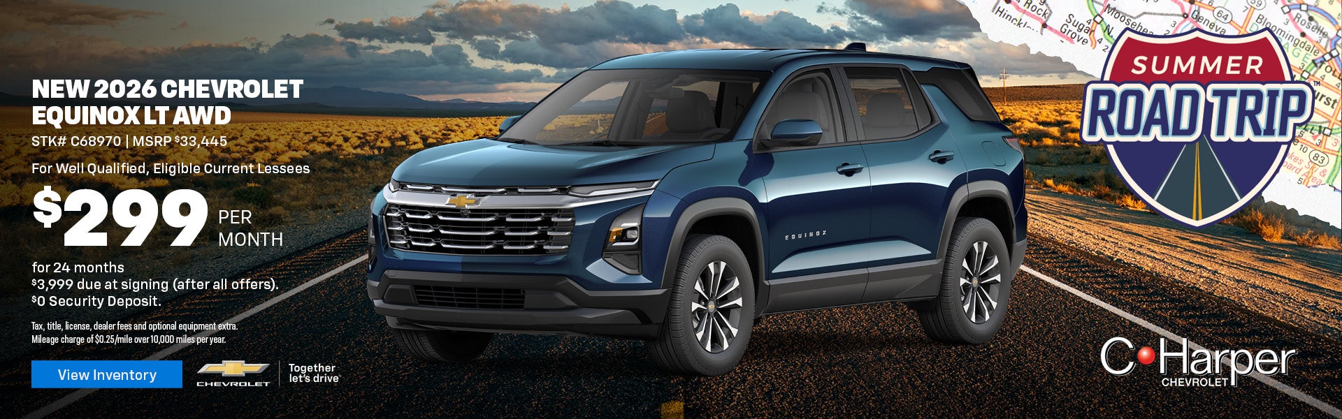 Lease a New 2026 Chevy Equinox LT AWD