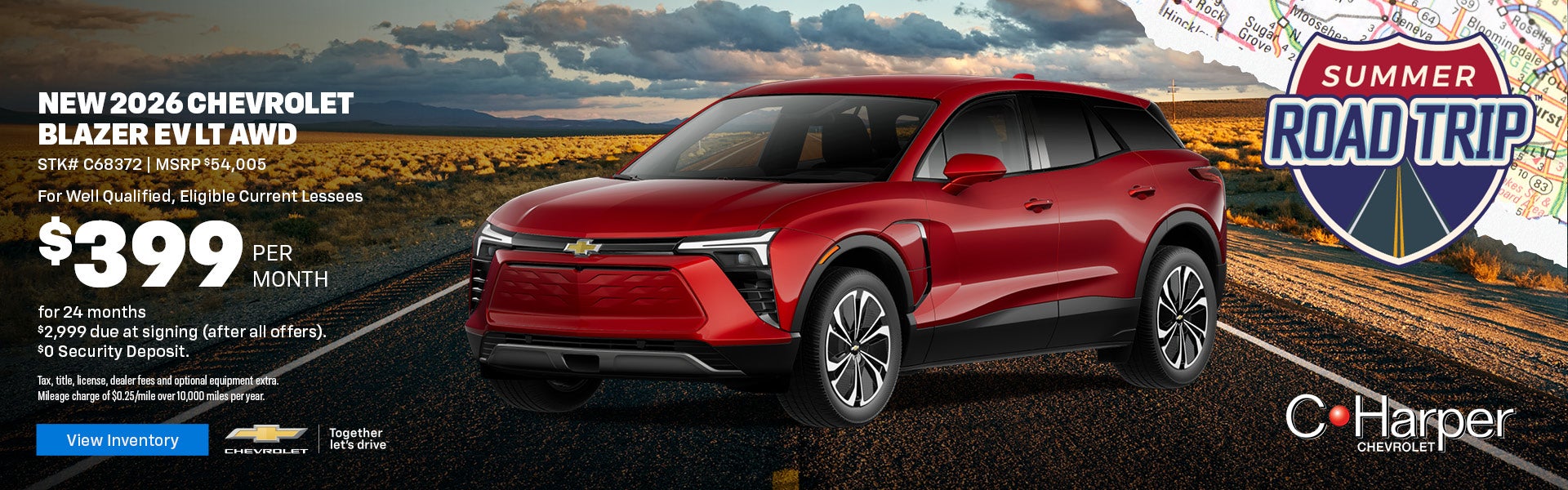 Lease a New 2026 Chevy Blazer EV LT AWD