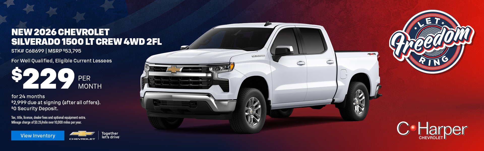 New 2026 Chevrolet Silverado 1500 LT Crew 4WD 2FL