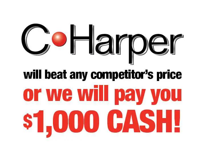 C. Harper Chevrolet will beat any competitor's price on the same vehicle or pay you $1,000.